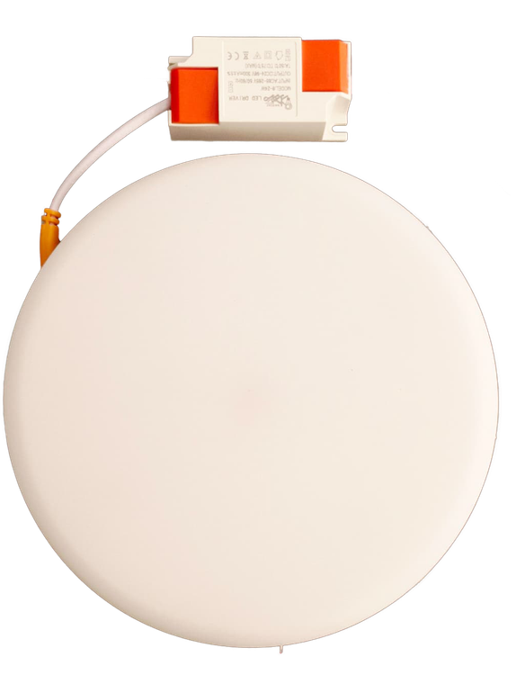 پنل فول لایت توکار 24 وات گرد مهداد الکتریک سایز شو